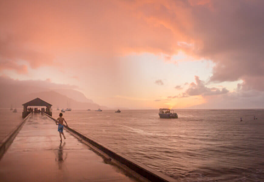 Hanalei pier Kauai North Shore